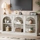 preview thumbnail 38 of 43, 63-Inch Farmhouse Console Table with 3 Tier Storage