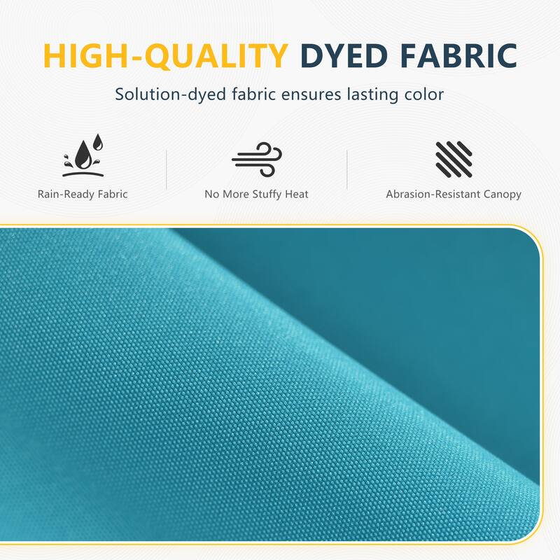 Outdoor 8.2x8.2FT LED lighted Patio Offset umbrella for Garden