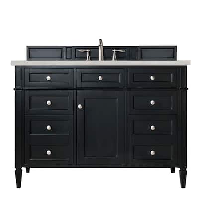James Martin Vanities Brittany 48" Single Vanity, Black Onyx