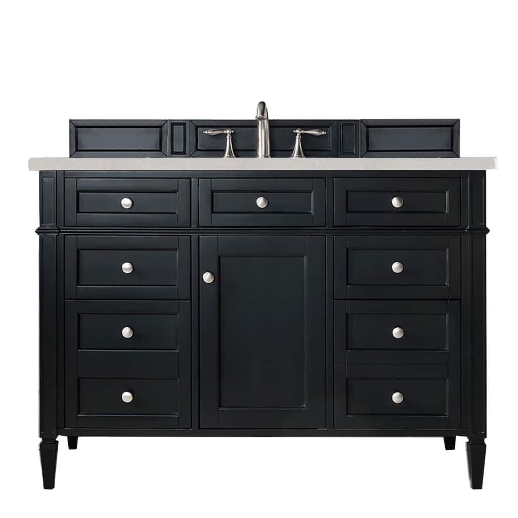 James Martin Vanities Brittany 48" Single Vanity, Black Onyx