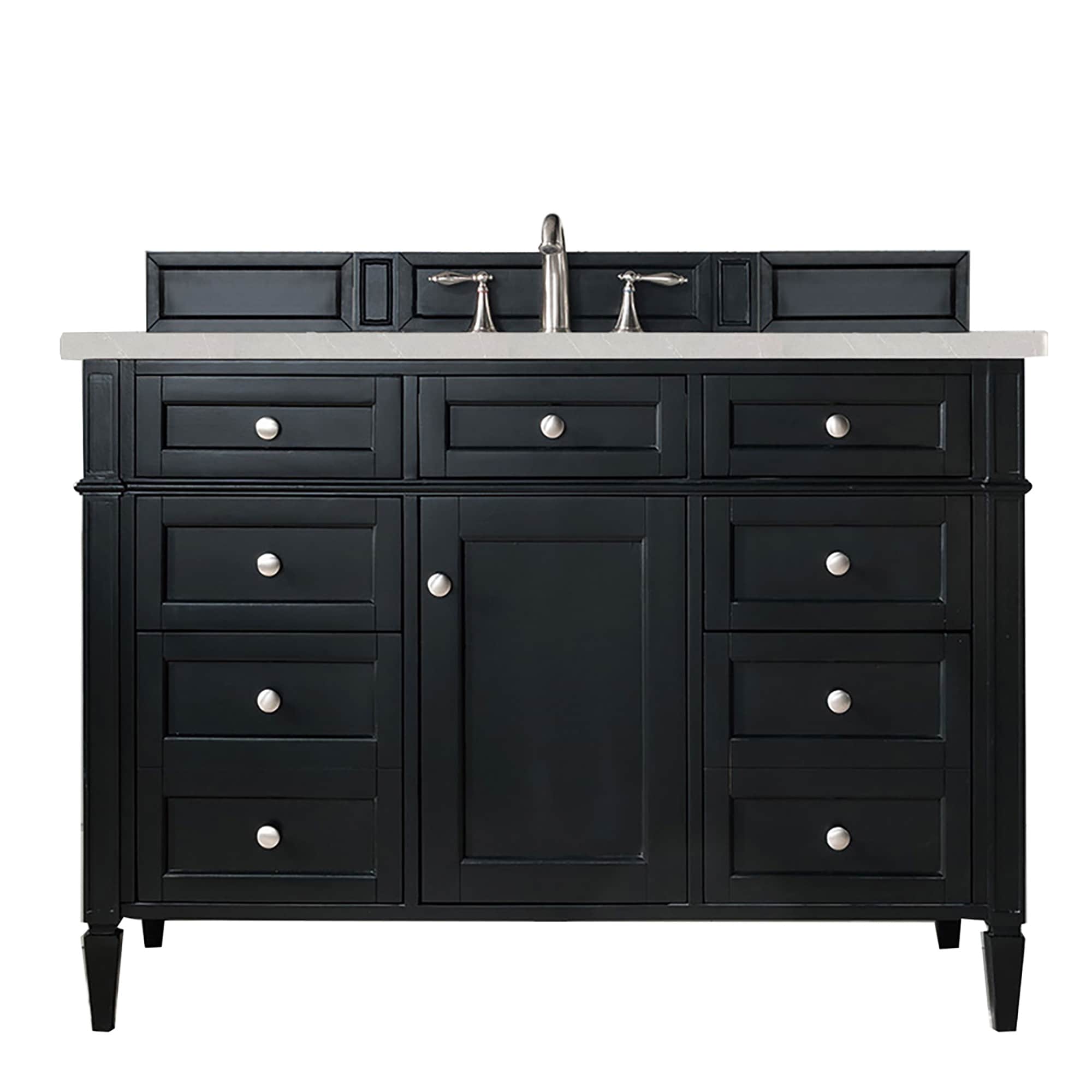 James Martin Vanities Brittany 48" Single Vanity, Black Onyx