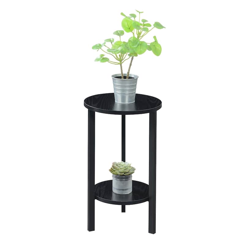 Convenience Concepts Graystone 24 inch 2 Tier Plant Stand