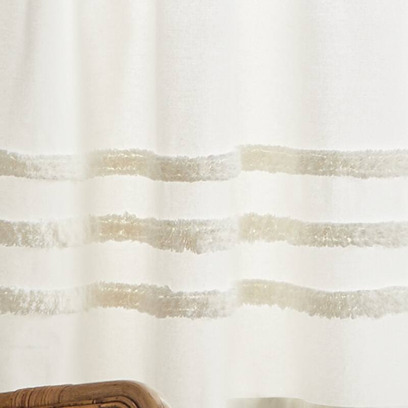 Martha Stewart Water's Edge 3-pc Valance and Tier Set - 1-Valance and 2-36" Tiers