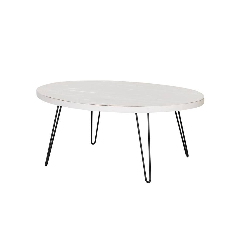 Raffles 44" Wood Oval Cocktail Table