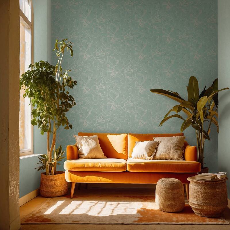 Galerie Wallcoverings Terra Collection Graphic Stone Glitter Finish Clay on Non-woven Wallpapr Roll