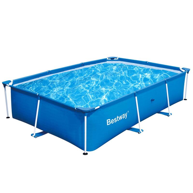 Bestway Steel Pro 8.5'x67"x24" Rectangular Above Ground Outdoor Swimming Pool
