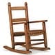preview thumbnail 1 of 38, 16 In. Kids Classic Solid Poplar Wood Rocking Chair, Egg-Shaped Seat For Ages 2–5 - 9' x 12'
