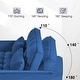 preview thumbnail 16 of 27, 3 in 1 Velvet Sofa Bed with Adjustable Backrest