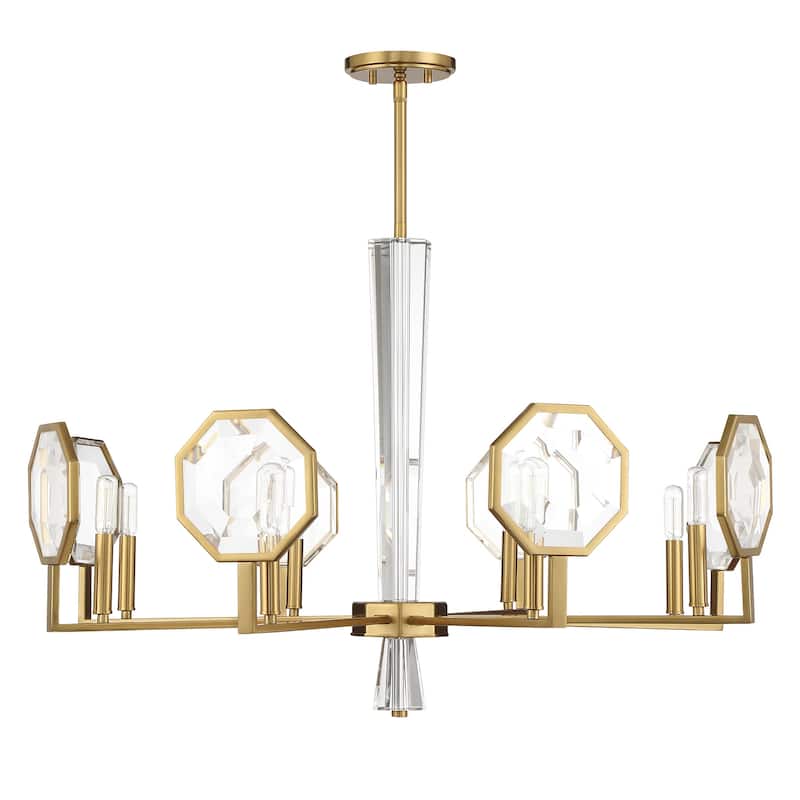 Savoy House 1-2218-8 Leighton 8 Light 36" Wide Crystal Chandelier