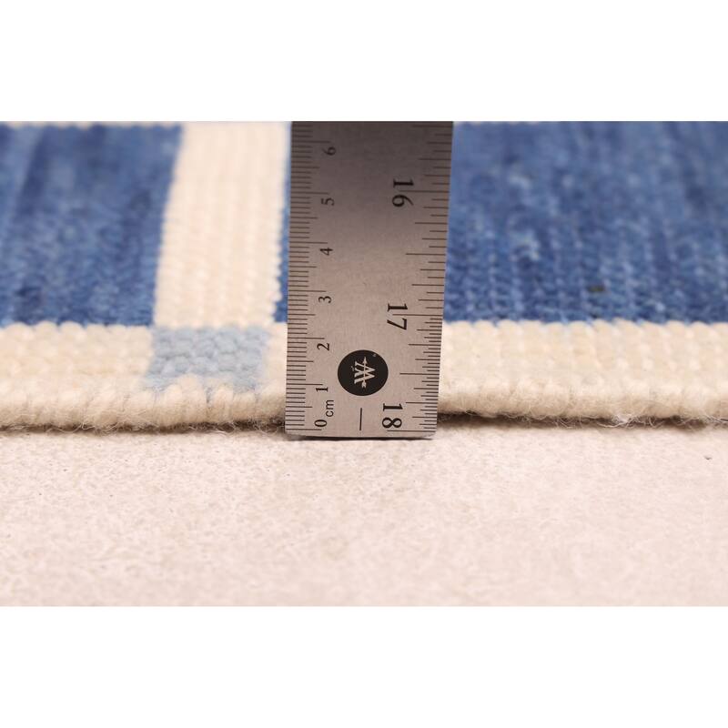 ECARPETGALLERY Hand-knotted Pak Finest Gabbeh Navy Wool Rug - 4'1 x 6'0