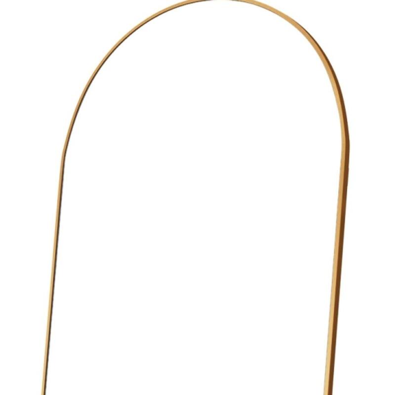 HomeRoots 69" Gold Arch Freestanding Framed Full Length Mirror - 24.00 in. x 69.00 in. x 0.59 in.