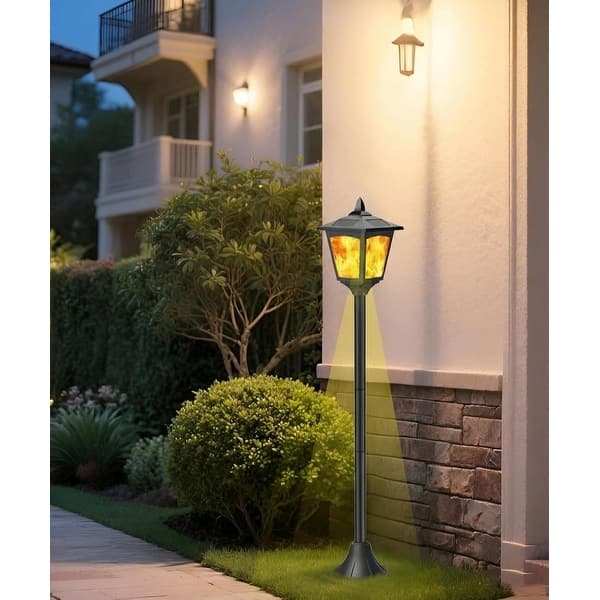 Solar String Lights LED Outdoor Waterproof Flickering Flame Hanging Solar Lantern Lamp with 8 Ball for Patio Garden Yard - 39 Solar String Lights LED Outdoor Waterproof Flickering Flame Hanging Solar Lantern Lamp with 8 Ball for Patio Garden Yard - 39