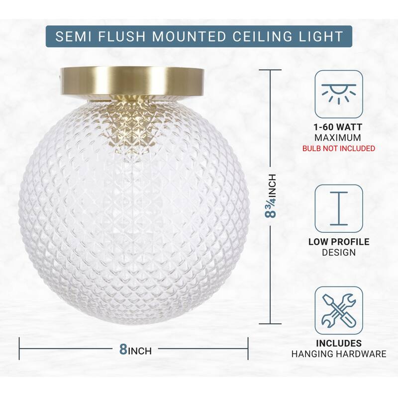 Kenroy Home Prismatic 1-Light Flush Mount