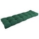 preview thumbnail 24 of 94, Solid Twill Tufted Indoor Bench Cushion (Multiple widths from 42 to 60 inch) 55" wide - Forest Green