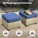 preview thumbnail 45 of 62, XIZZI 8-Piece Patio Wicker Furniture Conversation Set with Coffee Table