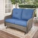 Option Grey Wicker / Blue Cusion