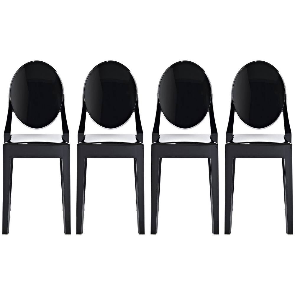 Black acrylic hotsell chair