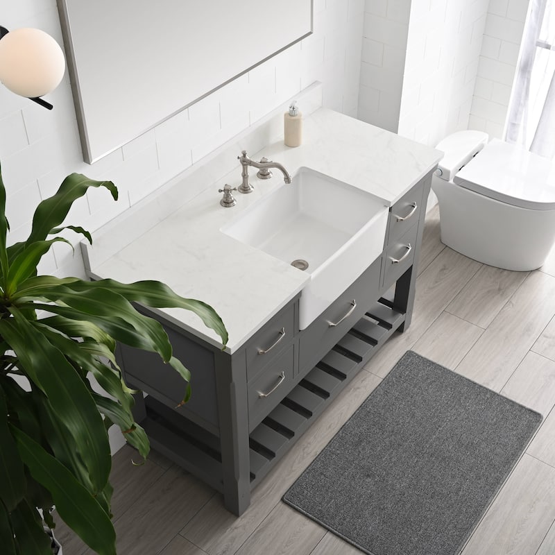 Sudio Design Wesley 48" Bathroom Vanity - 48" Single Sink - Grey