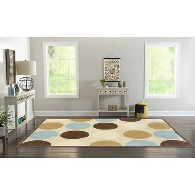 Hand Tufted Trio Collection Polka Dot Rug
