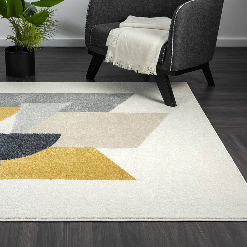 Abani Rugs Deco DEC210A Modern Geometric Area Rug