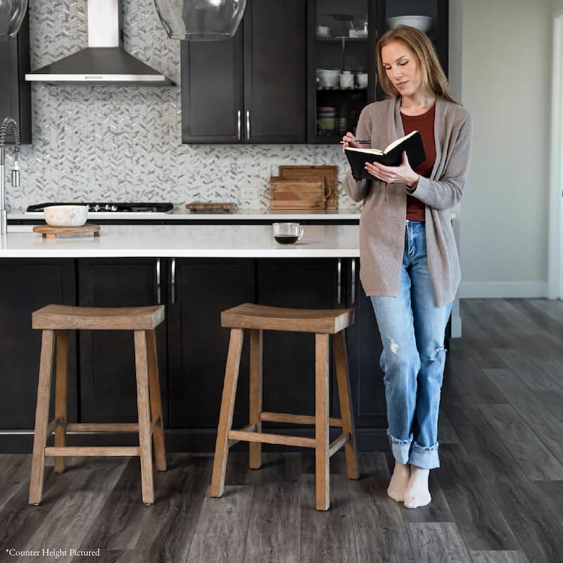 Maven Lane 31" Vincent Bar Height Kitchen Stool