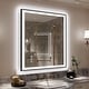 preview thumbnail 30 of 49, Extra Large Black Frame LED Bathroom Vanity Mirror with 3 Years Warranty and UL Certified 36x32