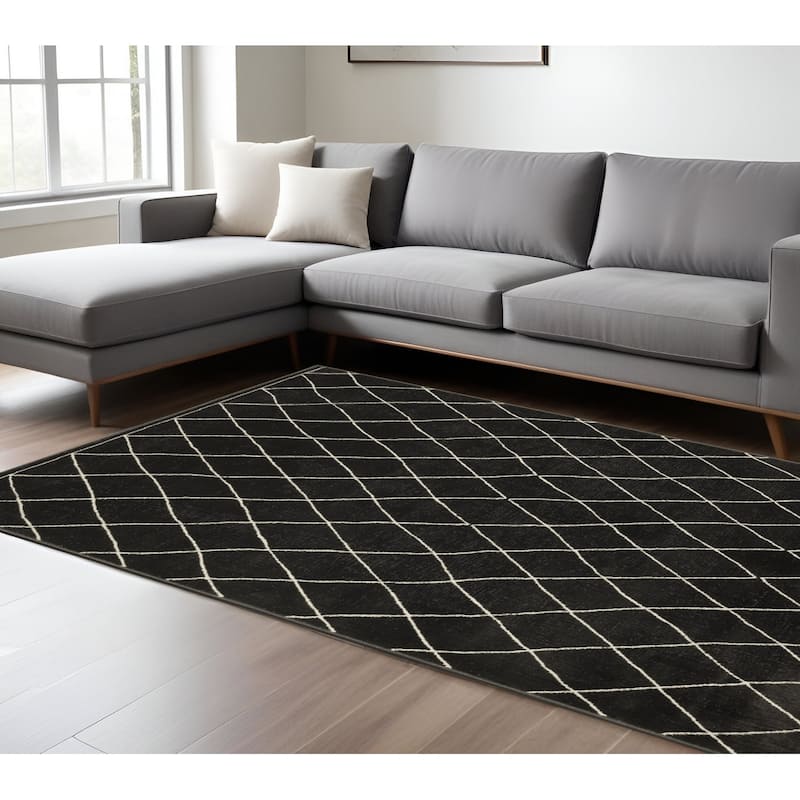 HomeRootsTrellis Transitional Rectangle Area Rug - 129.92' X '94.49' X '0.39