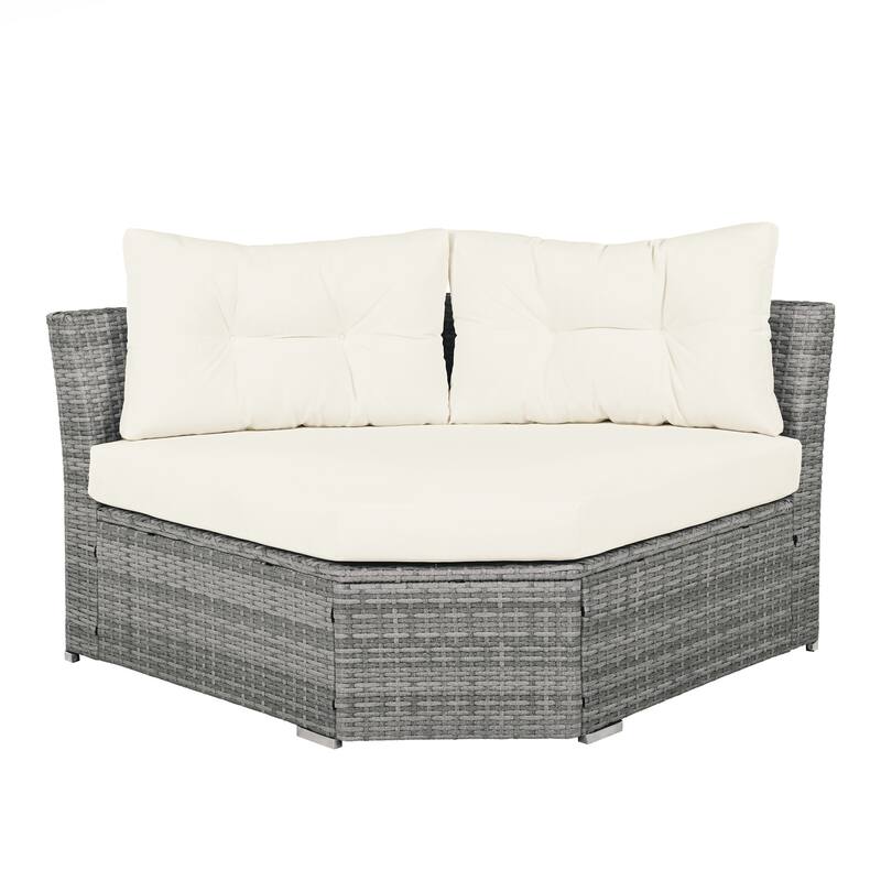 Patio Seating Group With Cushions and Center Table for Patio