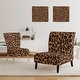 preview thumbnail 5 of 9, Designart "Leopard Fur II" Upholstered Cabin & Lodge Accent Chair and Arm Chair
