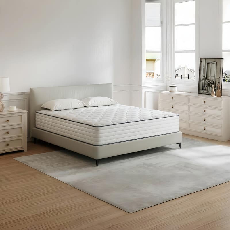 SweDrea 10 in. Medium Firm Cooling Gel Memory Foam Hybrid Mattress with Breathable Comfort, CertiPUR-US Certified