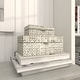 preview thumbnail 27 of 37, Mother of Pearl Handmade Geometric Box with Hinged Lid (Set of 2)