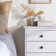 preview thumbnail 17 of 47, Walker Edison Bullrushes Solid Wood 3-Drawer Nightstand