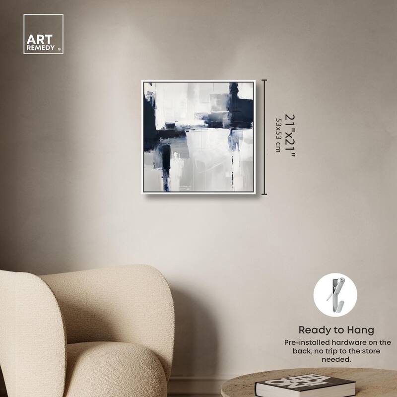Porcelain Blue on White II Canvas by Art Remedy