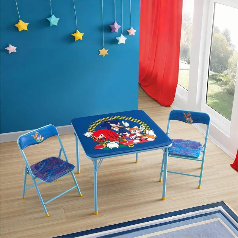 Sega Sonic The Hedgehog Kids Table and Chair Set