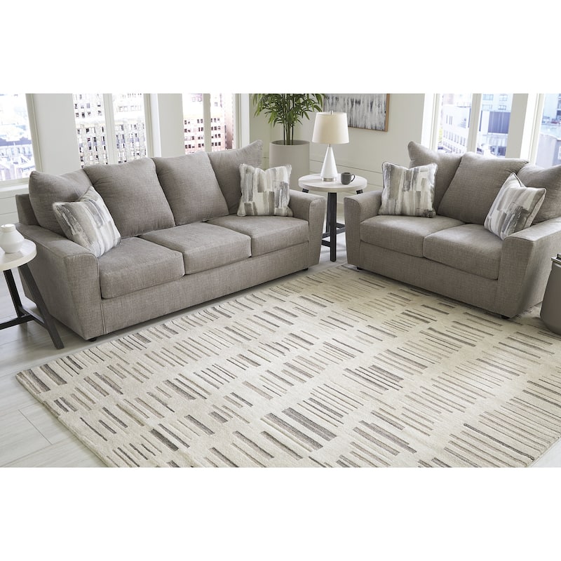 Signature Design by Ashley Leesdale Ivory/Brown/Black Rug - 8'W x 10'D