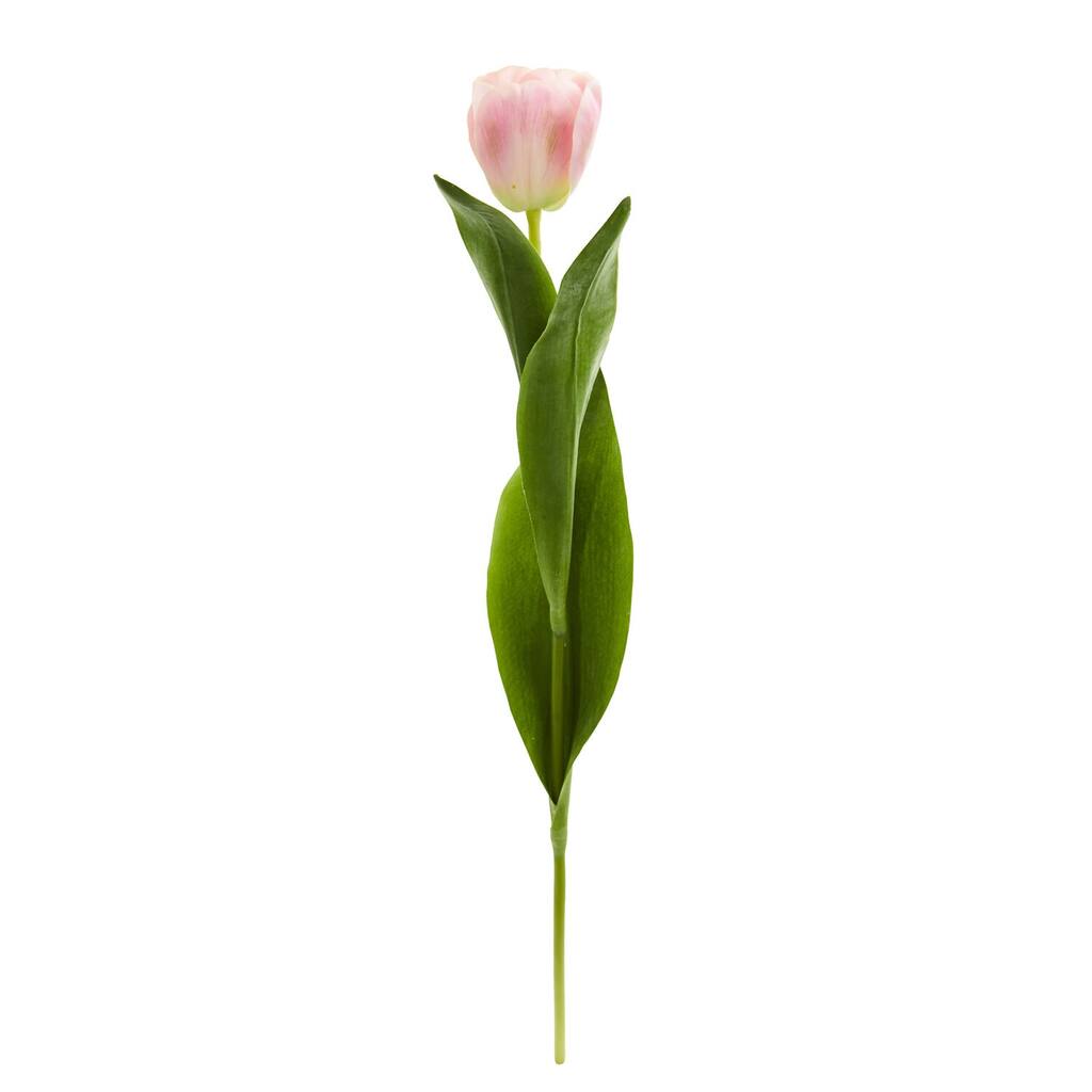 Artificial Mediterranean Flowers Set of 24 - Realistic Greenery Decor for Home & Office - Pink - 22