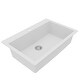 preview thumbnail 24 of 59, Karran QT-812 Top Mount 33 in. Large Single Bowl Quartz Kitchen Sink Kit