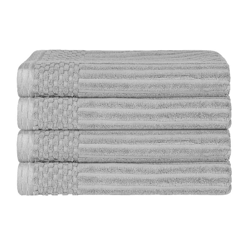 Superior Ribbed Cotton Absorbent Heavyweight Bath Towel Set