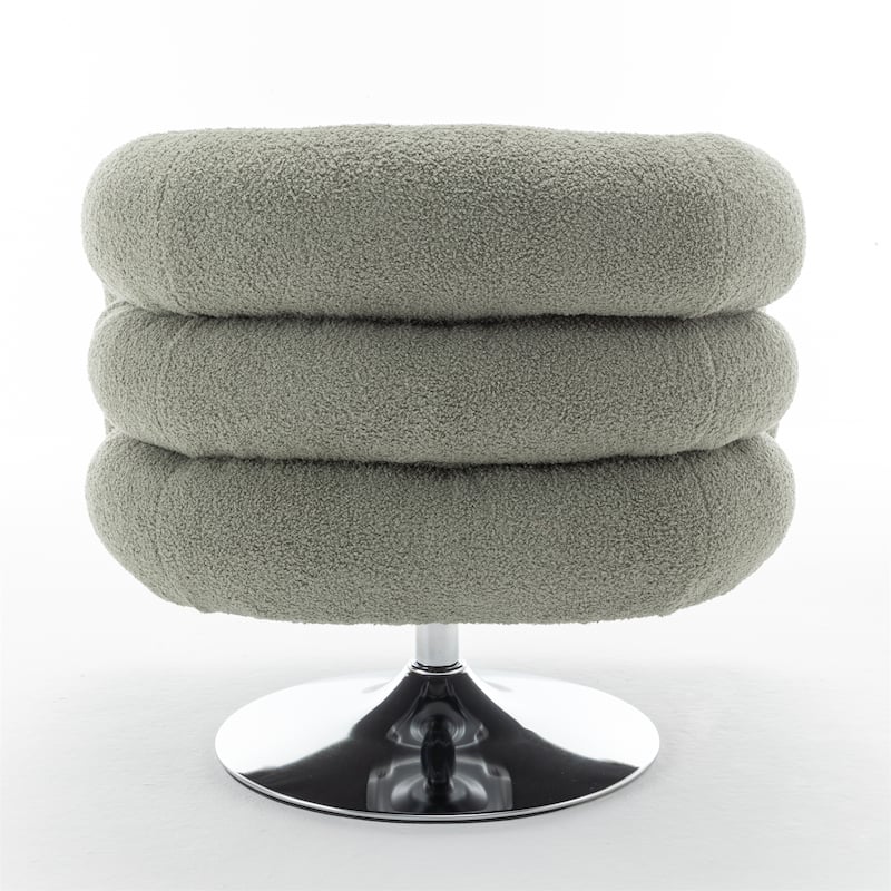 Modern Swivel Teddy Upholstered Sofa Chair