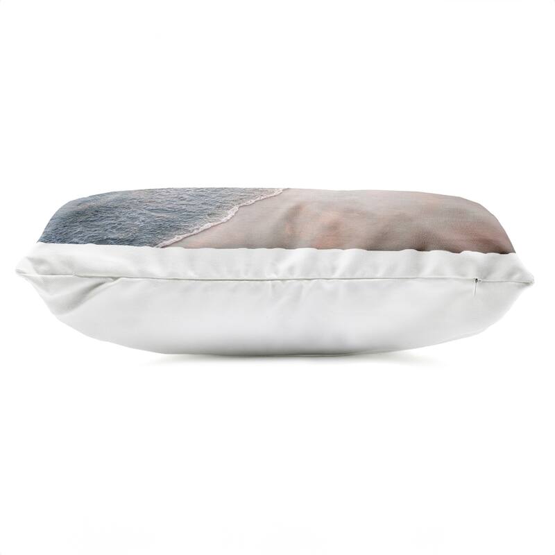 Stupell Receding Beach Shore Printed Outdoor Throw Pillow Design by Natalie Carpentieri
