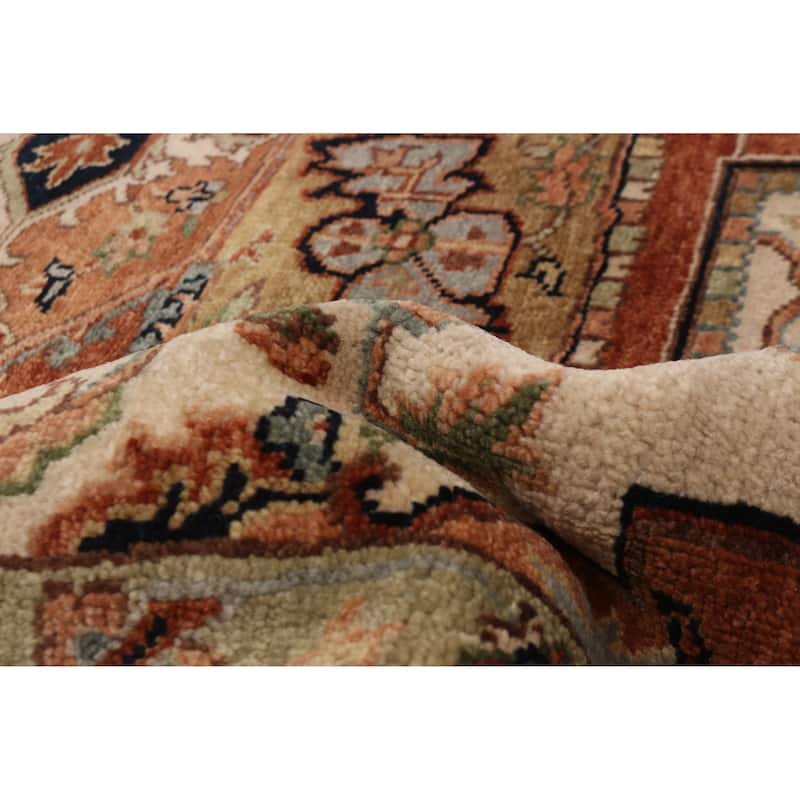 ECARPETGALLERY Hand-knotted Jules Sultane Ivory Wool Rug - 7'8 x 9'9