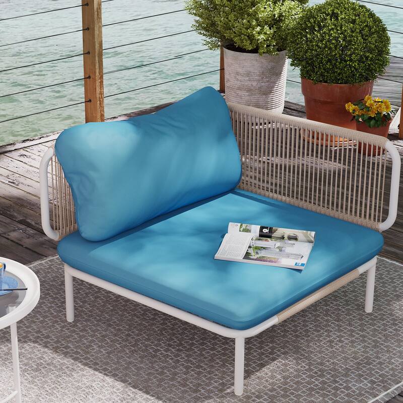 Pellebant Outdoor Sectional Sofa Patio Conversation Seating Set