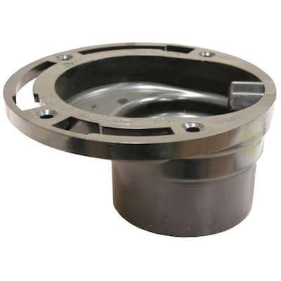 Jones Stephens C54343 3" x 4" ABS Four-Way Offset Closet Flange