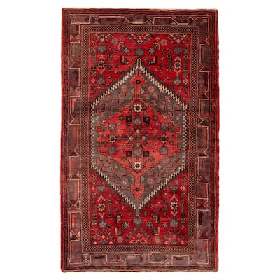 ECARPETGALLERY Hand-knotted Andelz Red Wool Rug - 4'7 x 7'9