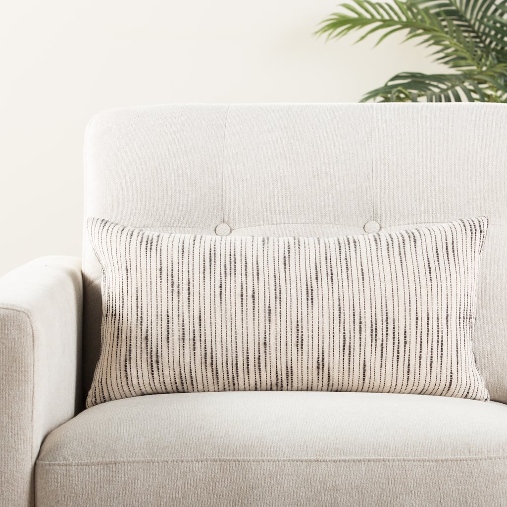 The Curated Nomad Otis Stripe Lumbar Pillow