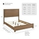 preview thumbnail 2 of 11, Furniture of America Nyess Modern Chestnut Brown 4-Piece Wood Kids Bedroom Set
