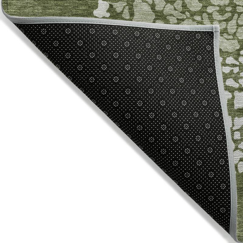 Machine Washable Indoor/ Outdoor Chantille Modern Mosaic Rug
