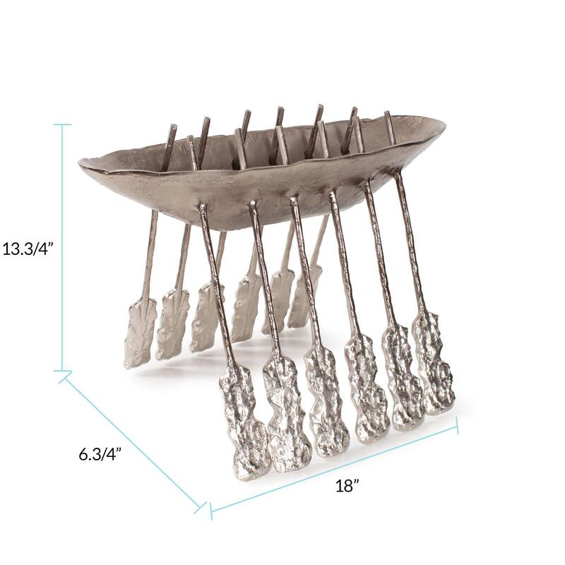 Viking Oseberg Ship Sculpture - 12H x 5W x 3.5D