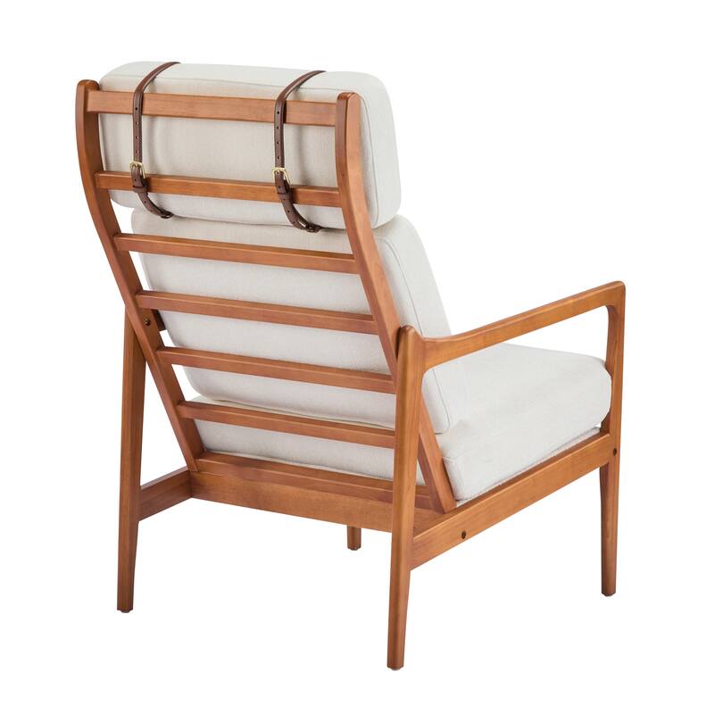 Christopher Knight Home - Jennie Tall-Back Wood Armchair with Ergonomic Comfort for Any Room