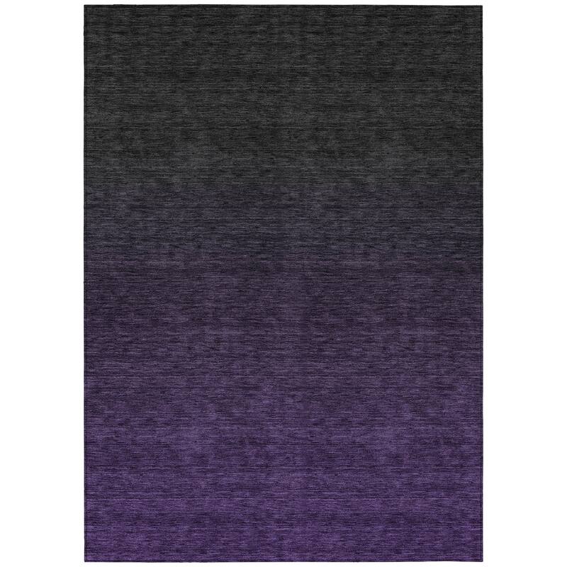 Machine Washable Indoor/ Outdoor Chantille Ombre Solid Rug